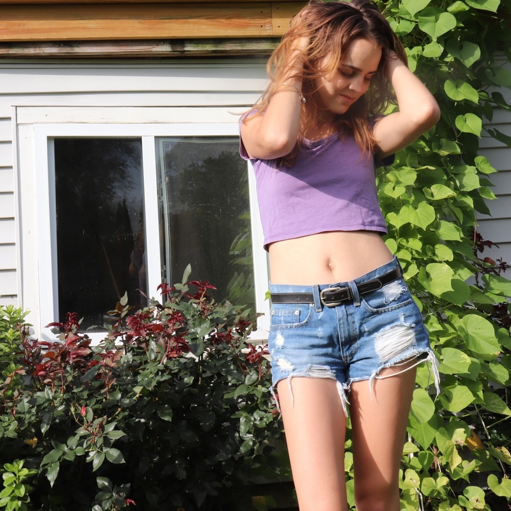 Washed Crop Top